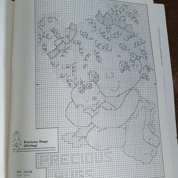 Vintage 80s Hugga Bunch Hallmark Cross Stitch Book - Picture 10 of 10